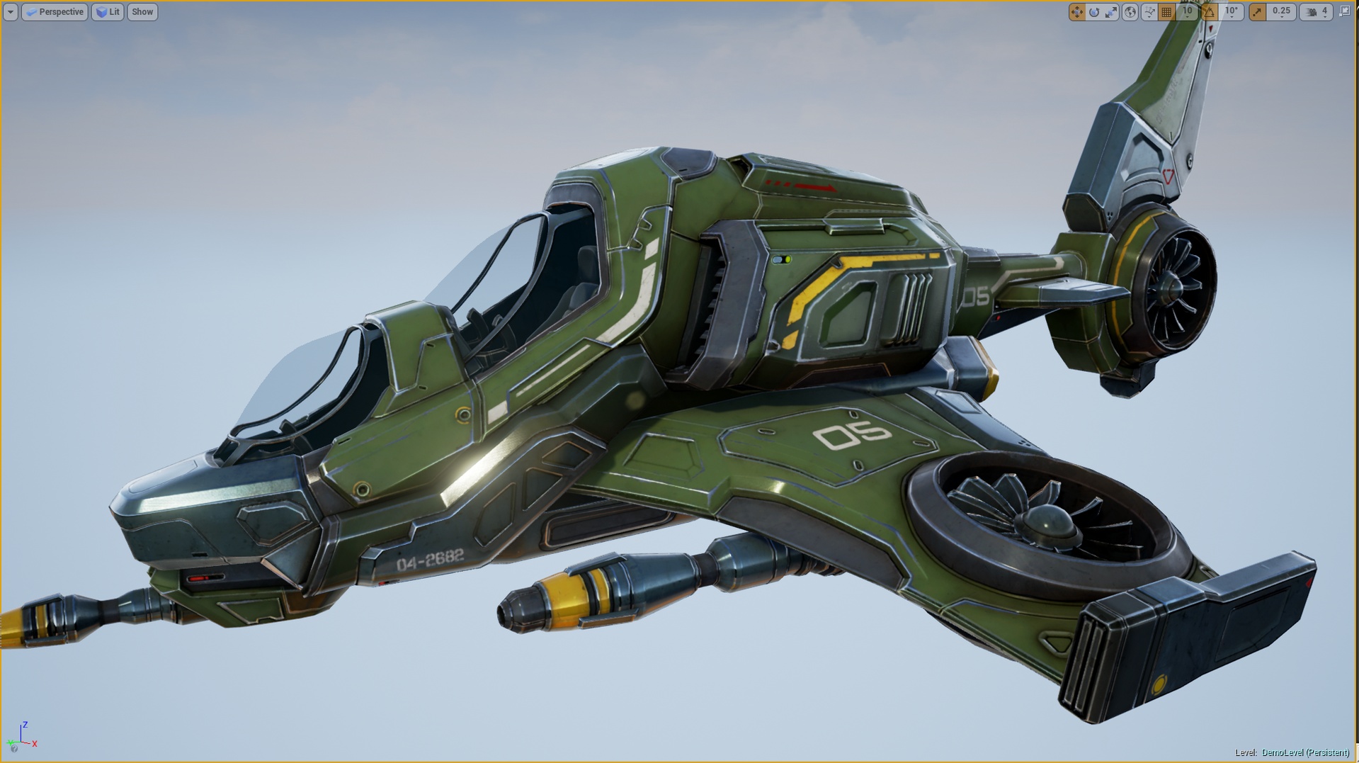 Media 1 for listing Scout Spaceship - game model Low-poly