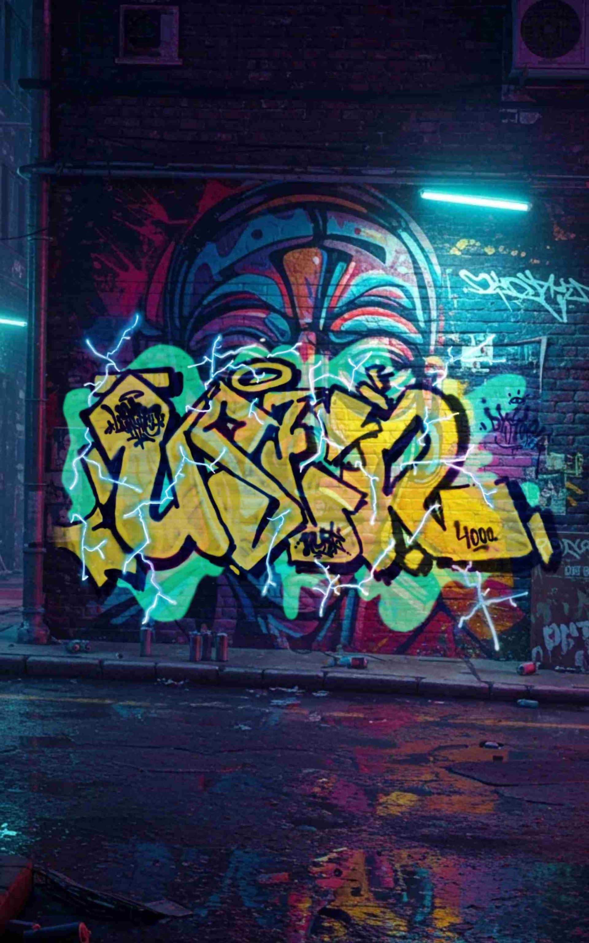 Media 1 for listing Cyberpunk graffiti 02