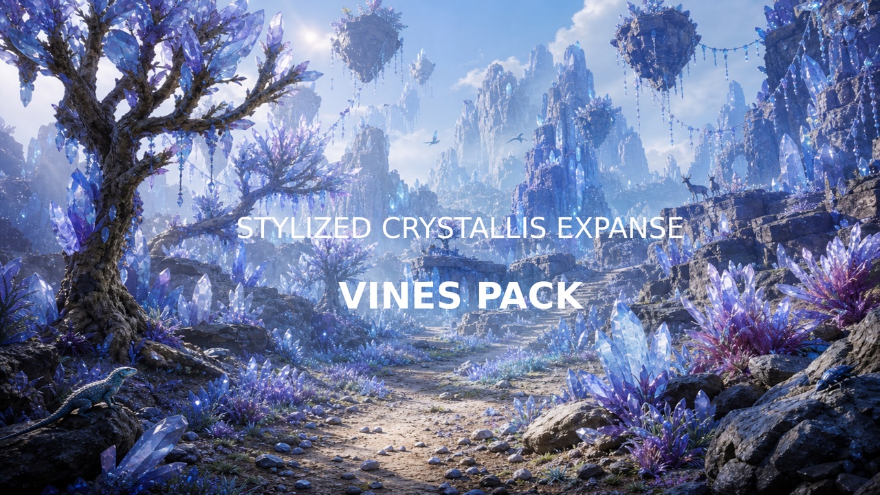 Media 1 for listing Stylized Crystallis Expanse - Vines Pack