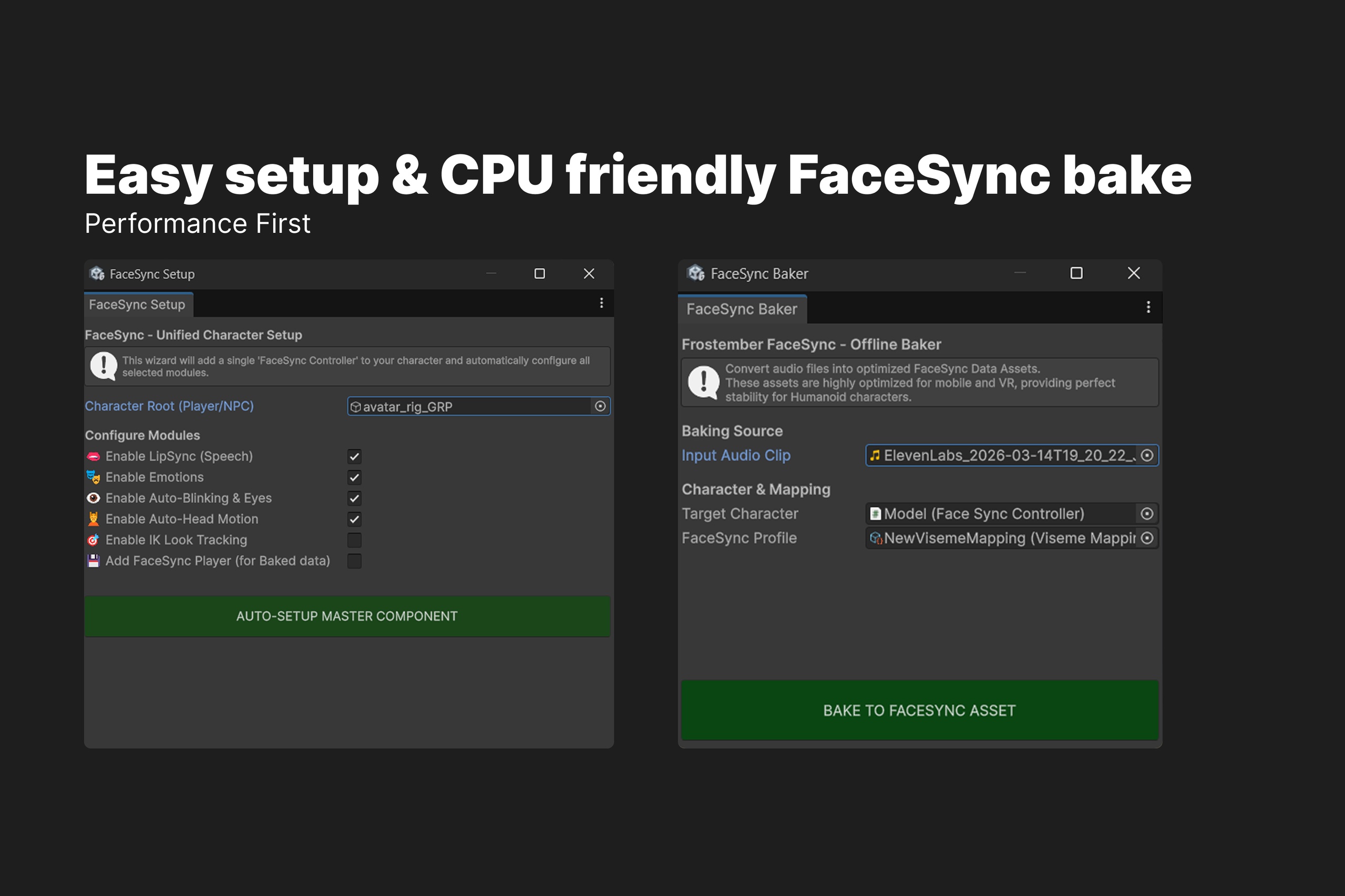Dec Face FaceSync - Audio Lip Sync & Facial Animation | Fab