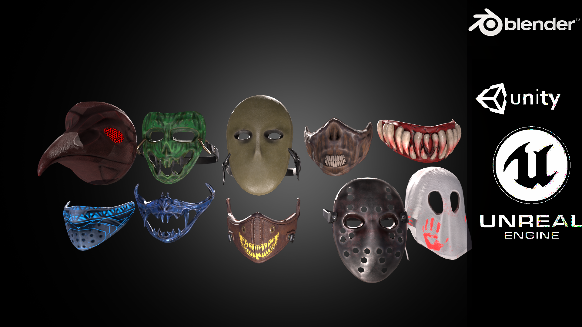 Horror Mask Pack | Fab