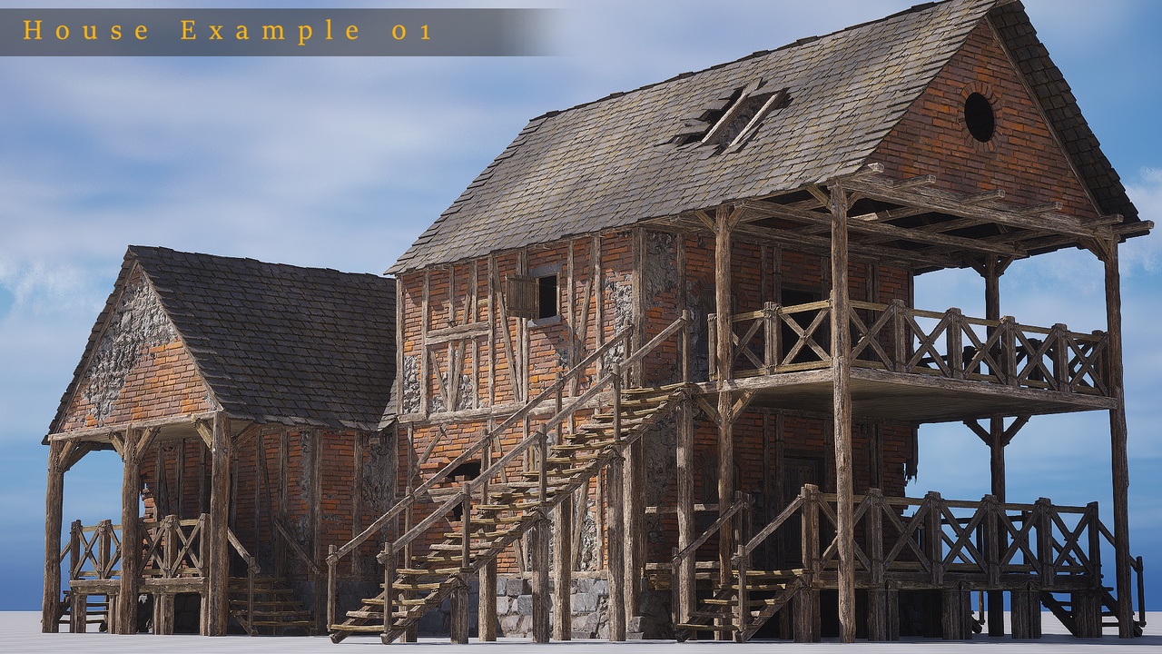 Modular Medieval House Kit VOL.2 | Fab