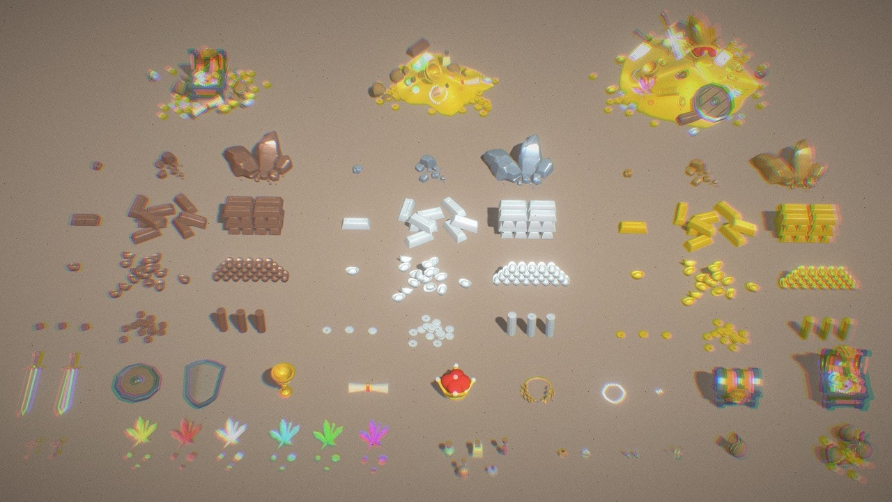 Media 1 for listing Props Pack - Treasure Set