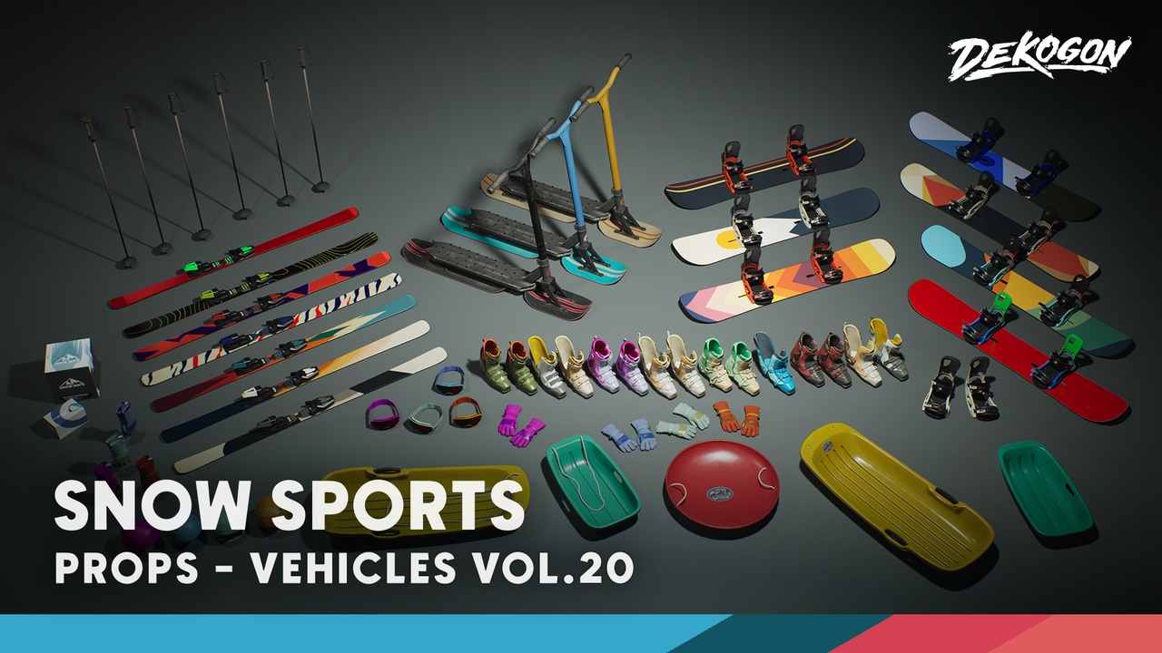 Media 1 for listing Vehicles VOL.20 - Snow Sports (Nanite + Low Poly)