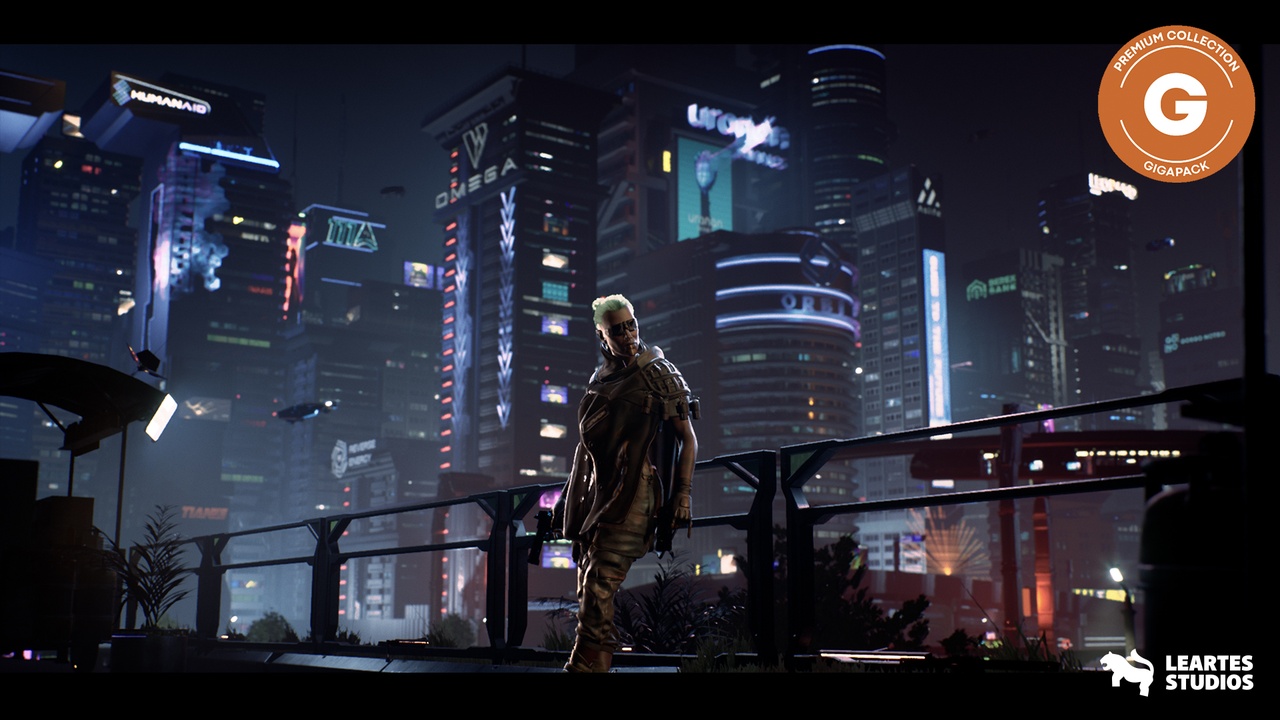 Media 1 for listing Cyberpunk Gigapack ( Modular Cyberpunk Environment / Cyberpunk Characters )