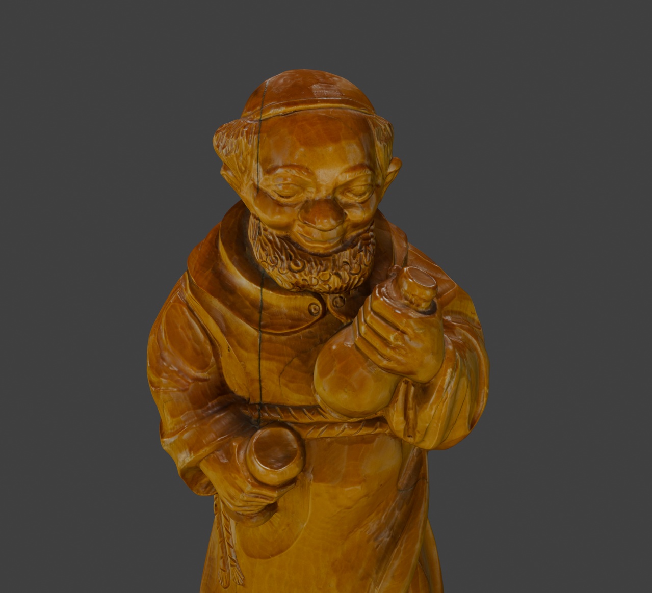 Media 1 for listing Wooden-Monk_001