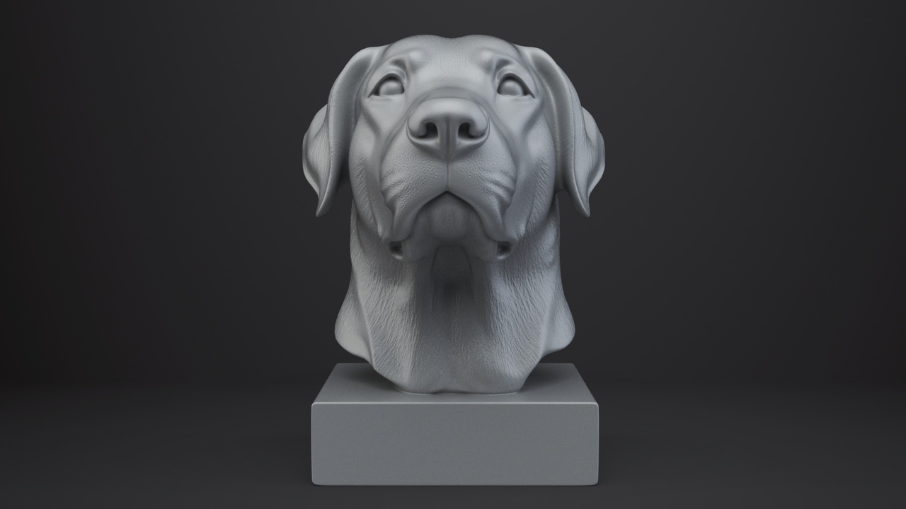Media 1 for listing Labrador Retriever Dog Bust