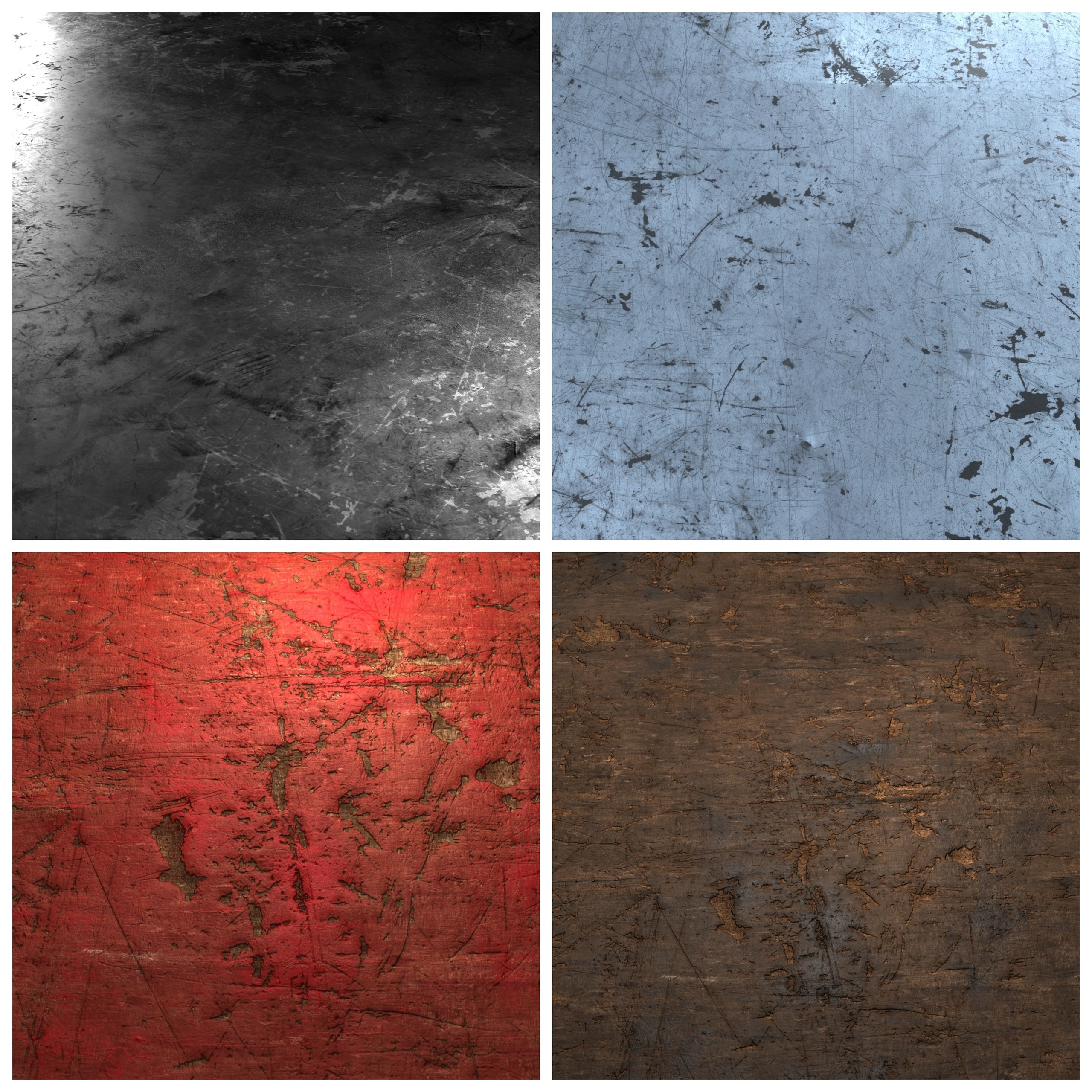 Media 1 for listing Scratched Surface 8K PBR Texture Set