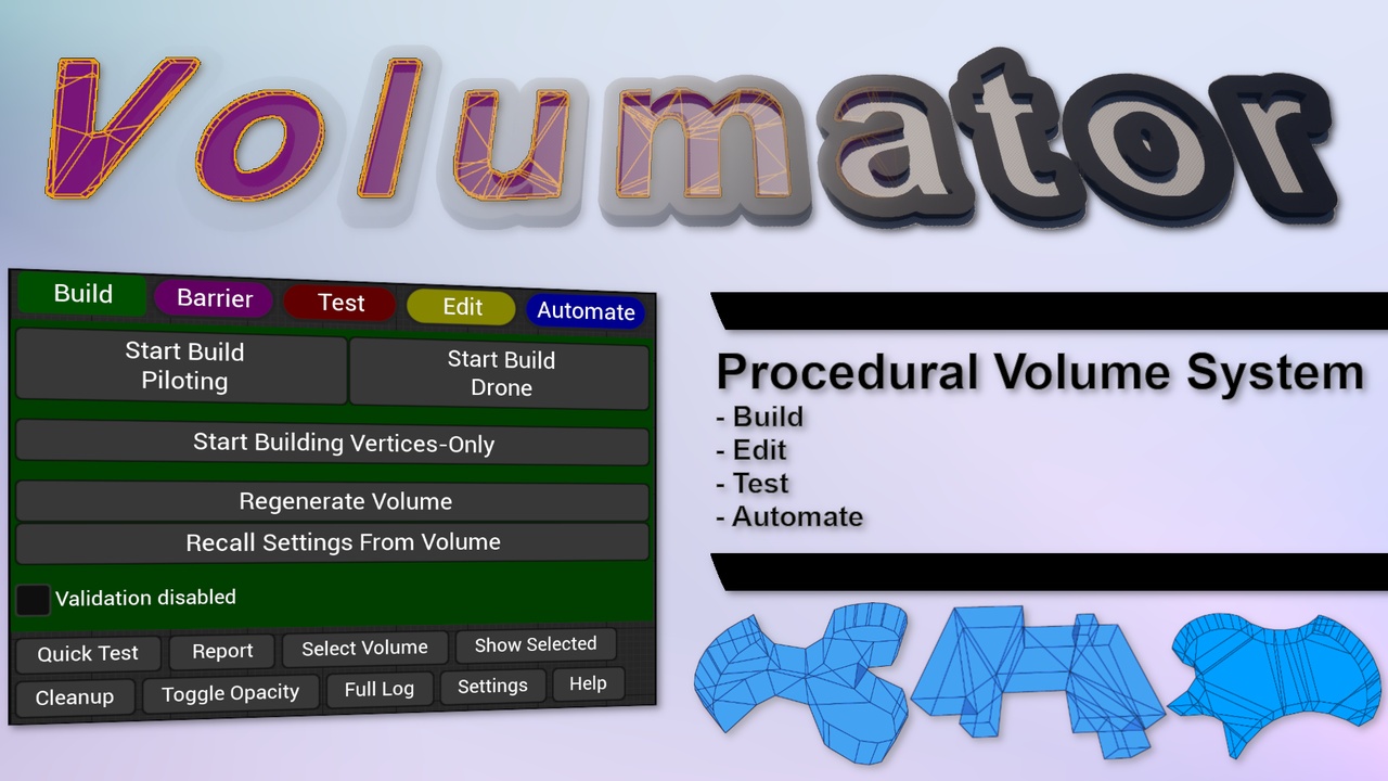 Media 1 for listing Volumator | Procedural Volume System