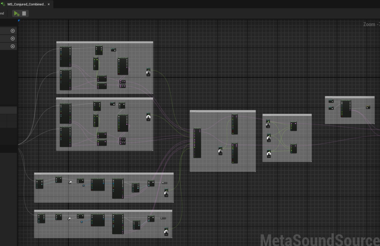 Media 1 for listing Conjured - horror ambience and combined music - infinite procedural metasounds