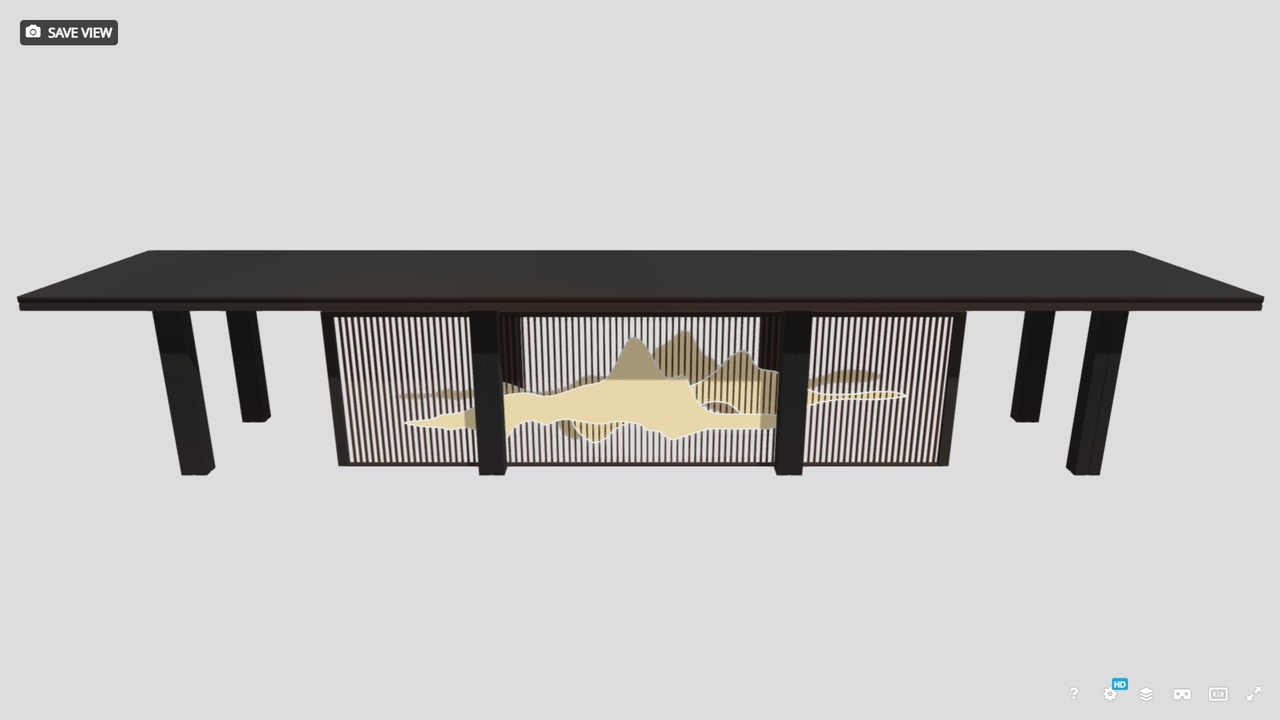 Media 1 for listing Neo-Chinese New Chinese Style Corridor Oriental Architecture 3D model