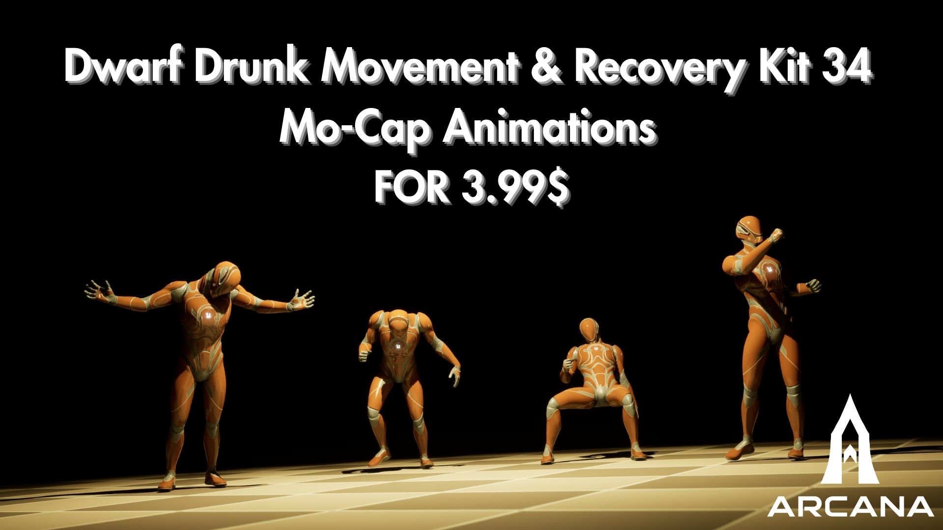 Quick Motion – Dwarf Drunk Movement & Recovery NPC Kit | 34 MoCap ...