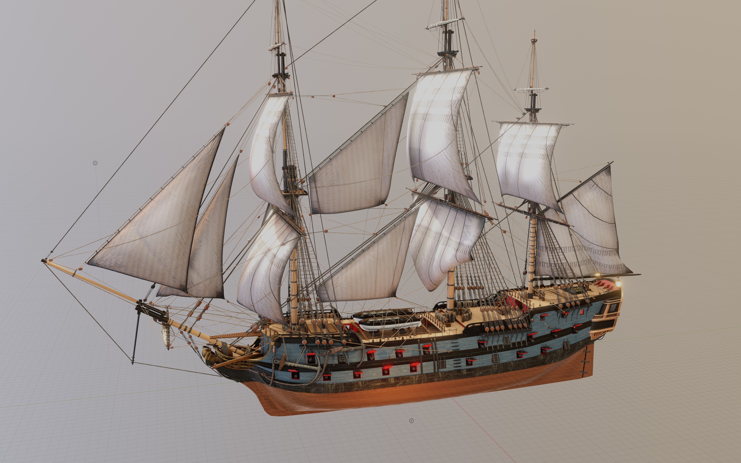 Media 1 for listing Age of sail Blender ship