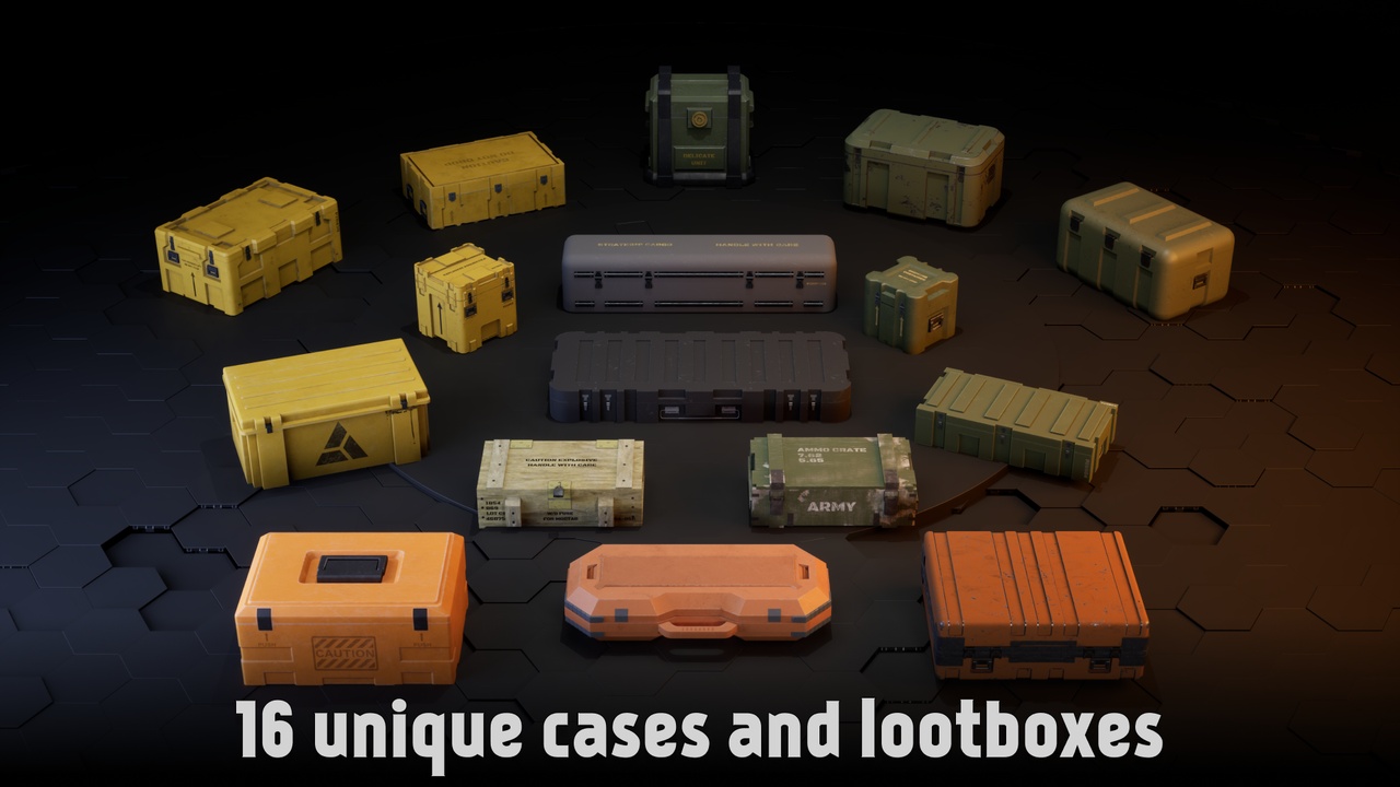 Military Cases and Lootboxes 제품 등록을 위한 미디어 1개