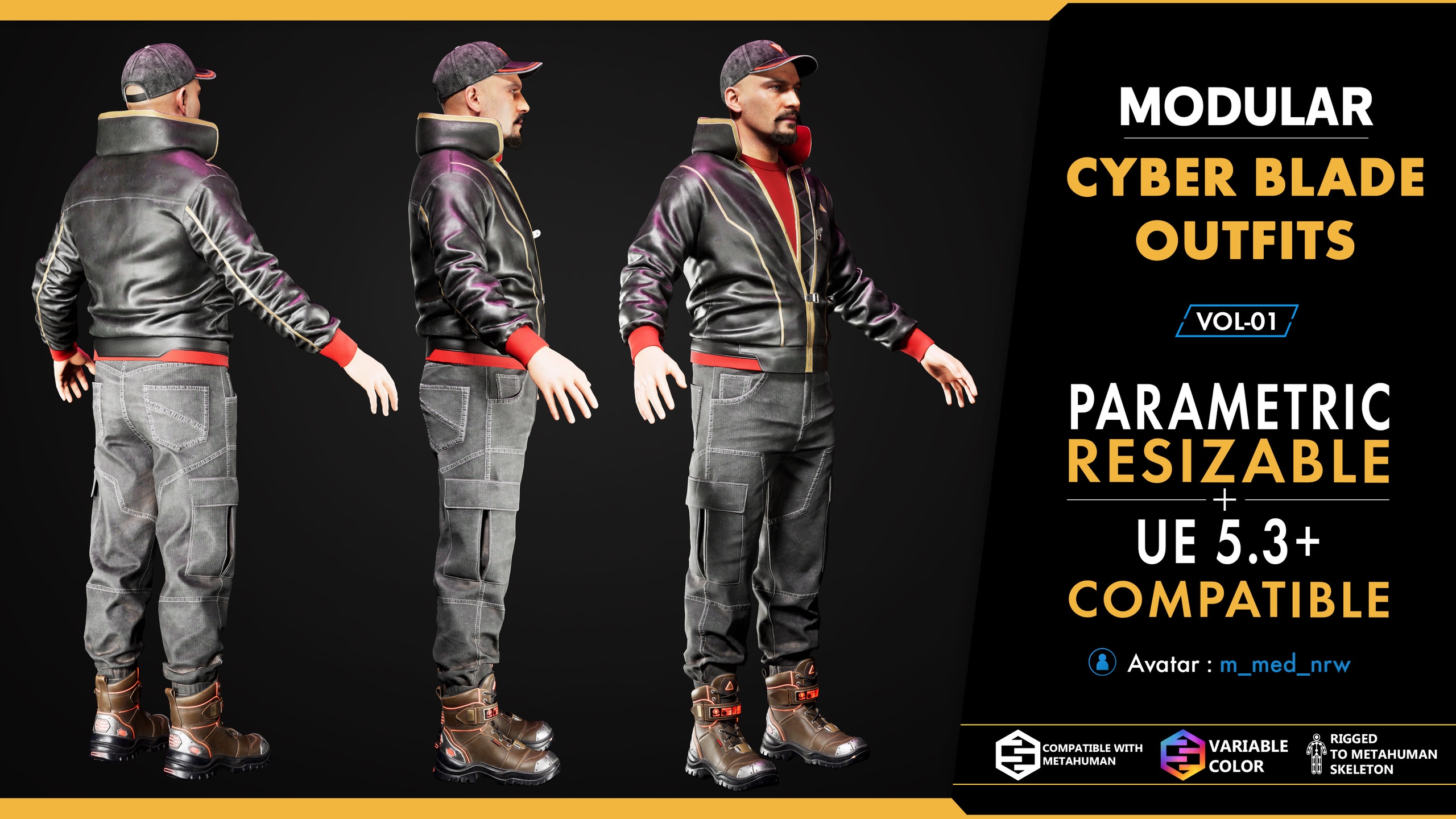 Media 1 for listing Cyber outfits  Blade V01