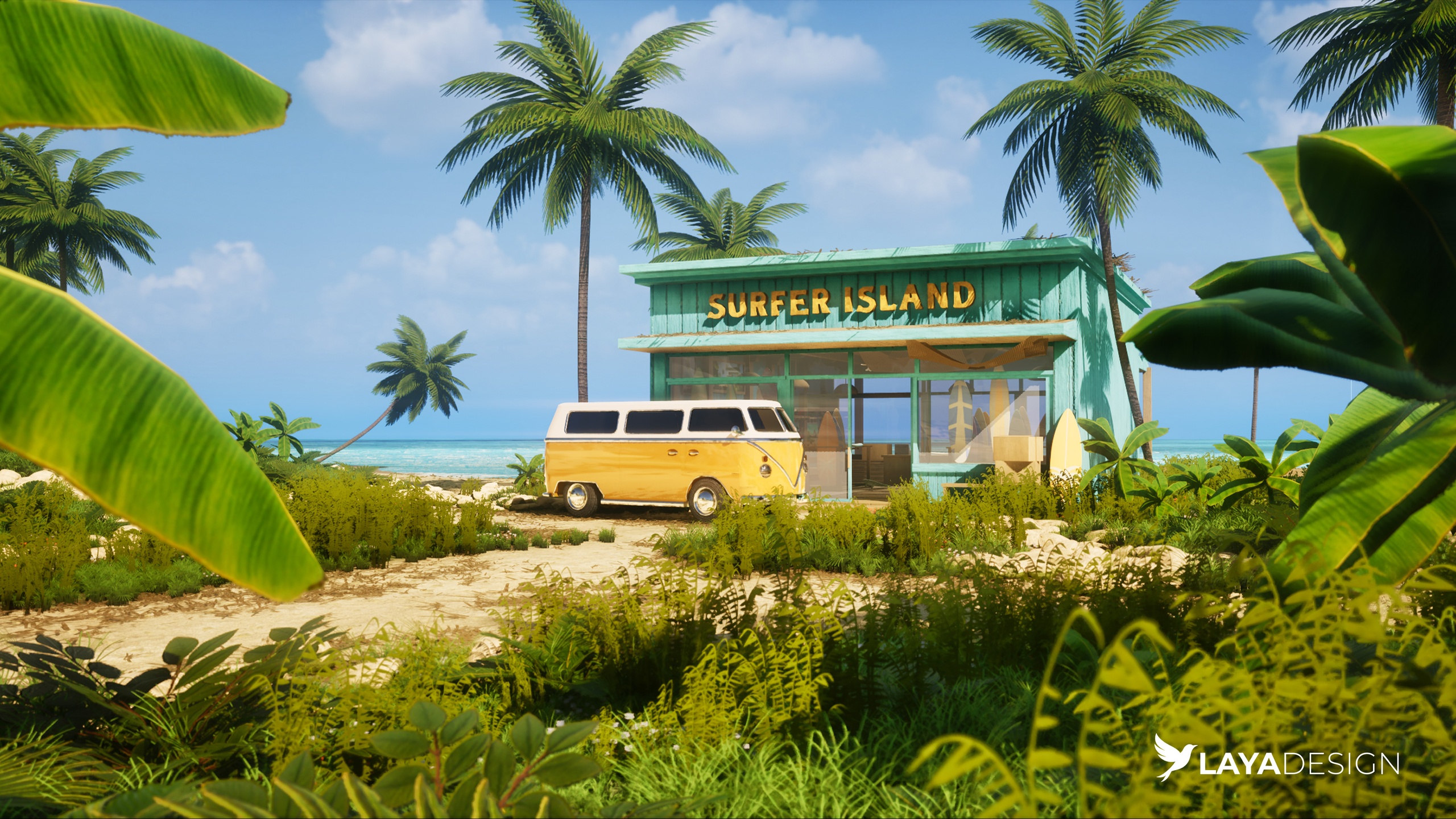 Media 1 for listing Beach Life / Tropical Surfer's Island