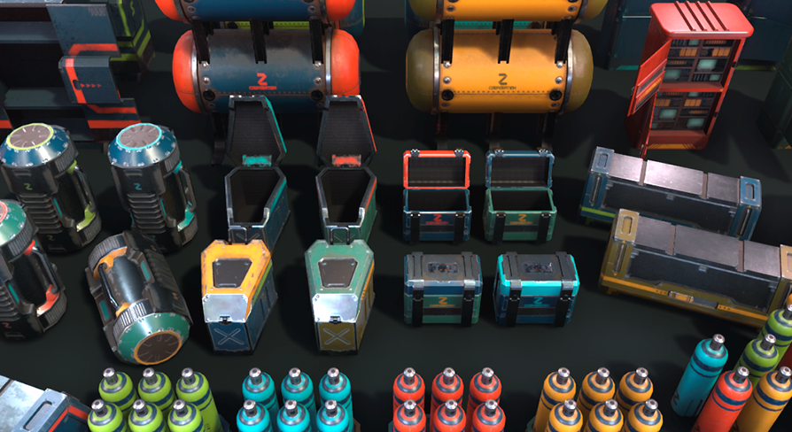 Sci-Fi Objects Pack | Fab