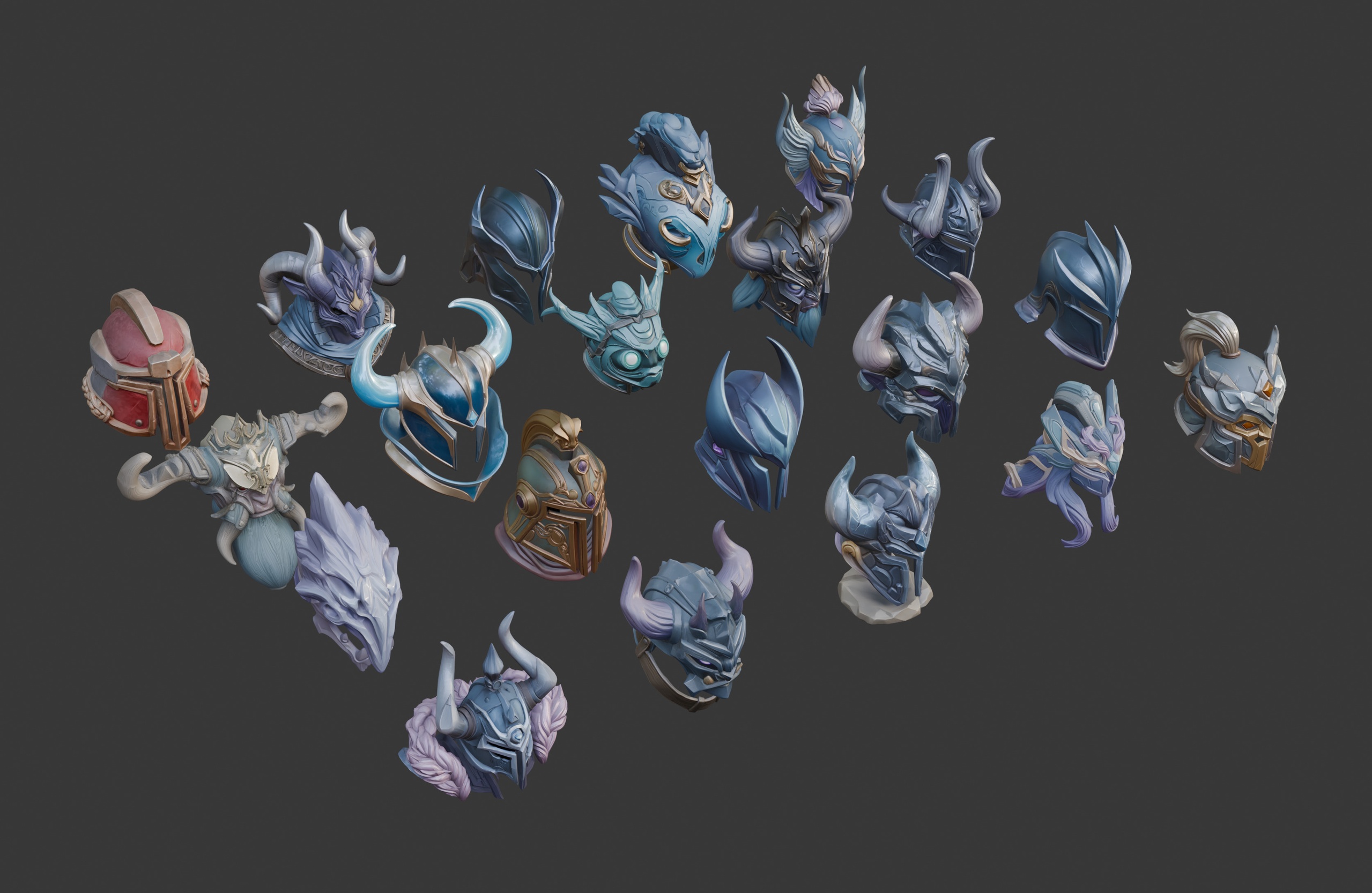 Media 1 for listing Stylized Armory 1 - helmets