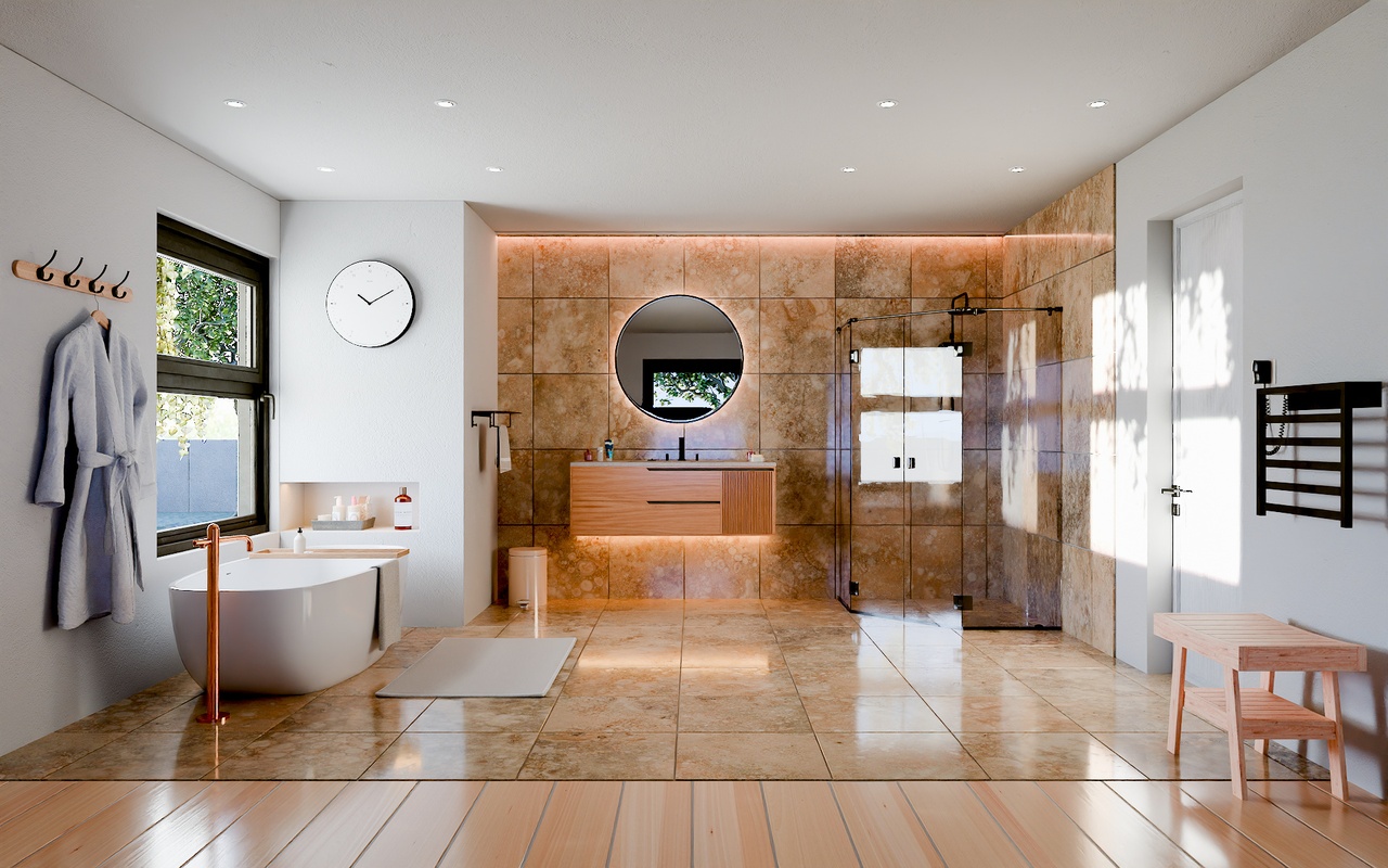 Media 1 for listing Luxury Bathroom Interior Scene