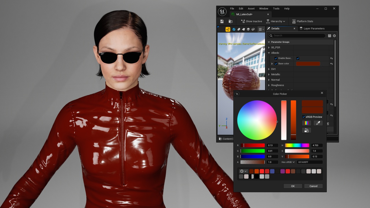 Media 1 for listing Bodysuit - Latexsuit - Metahuman outfit