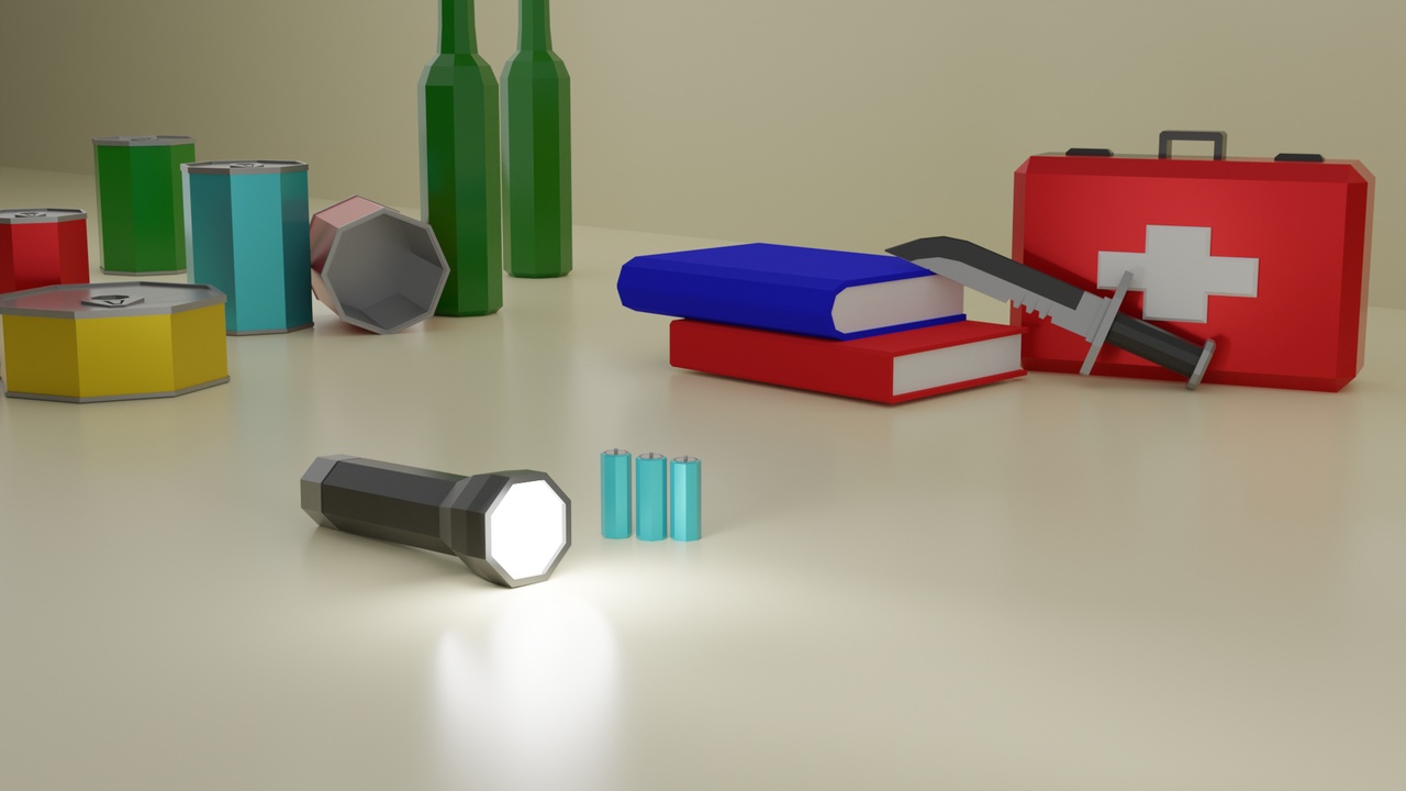 Media 1 for listing Survival Tools Set (Poly Art Style)