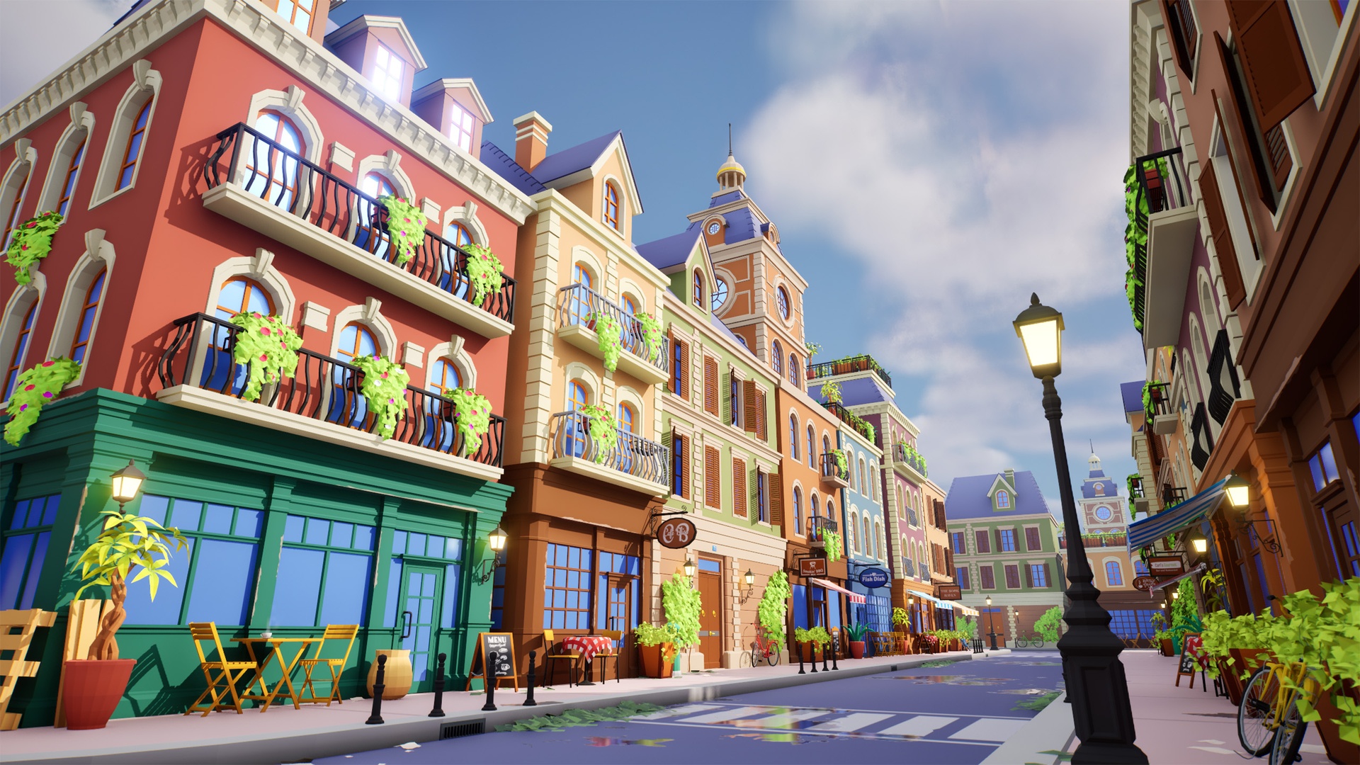 Media 1 for listing Low-Poly Europe Street