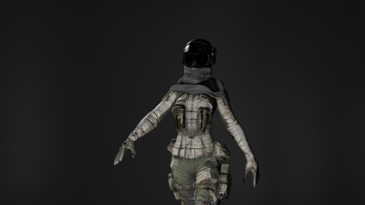 Media 1 for listing Futuristic Female Soldier