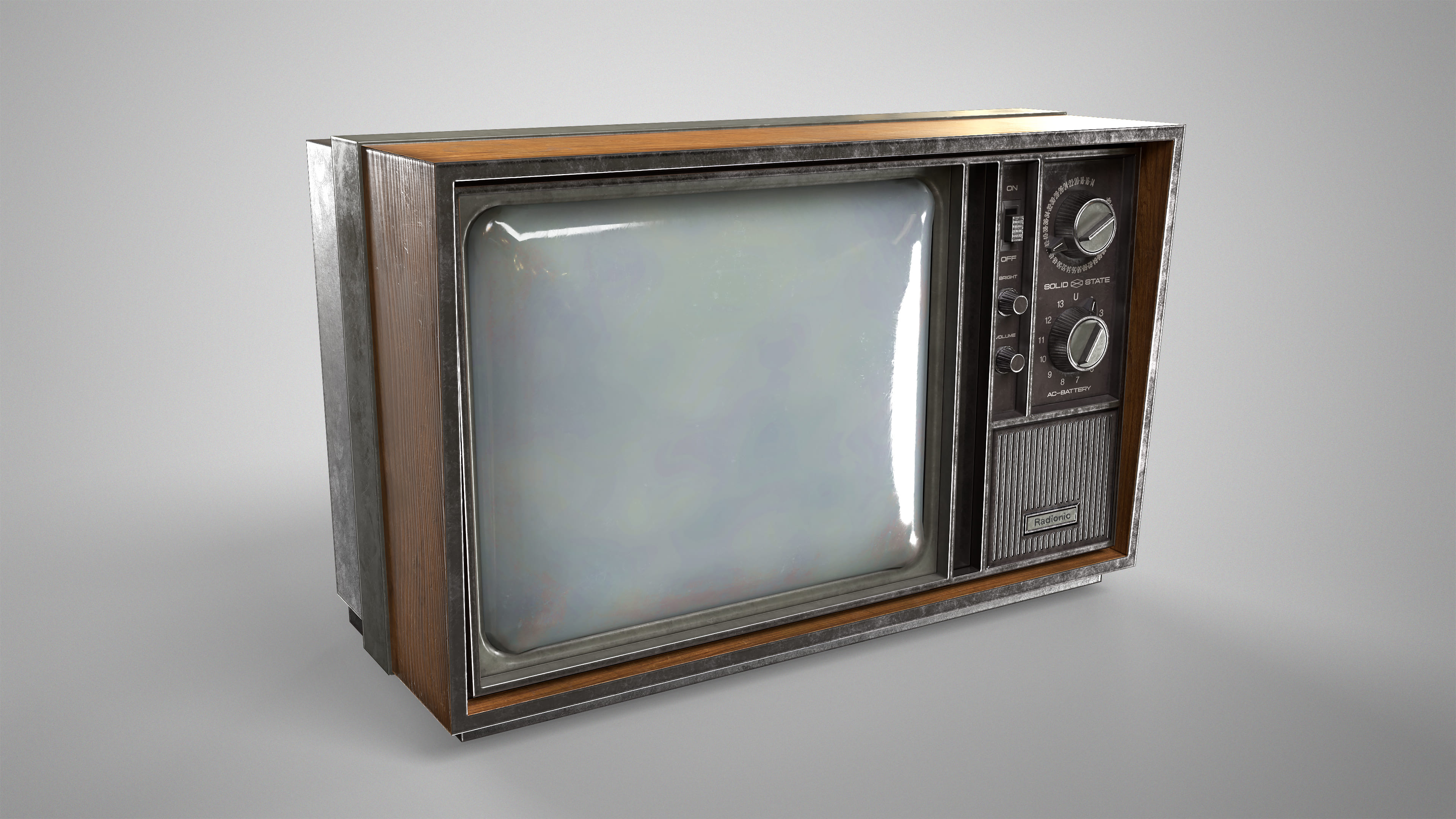 Retro TV - Vintage CRT Television Gameready Lowpoly | Fab