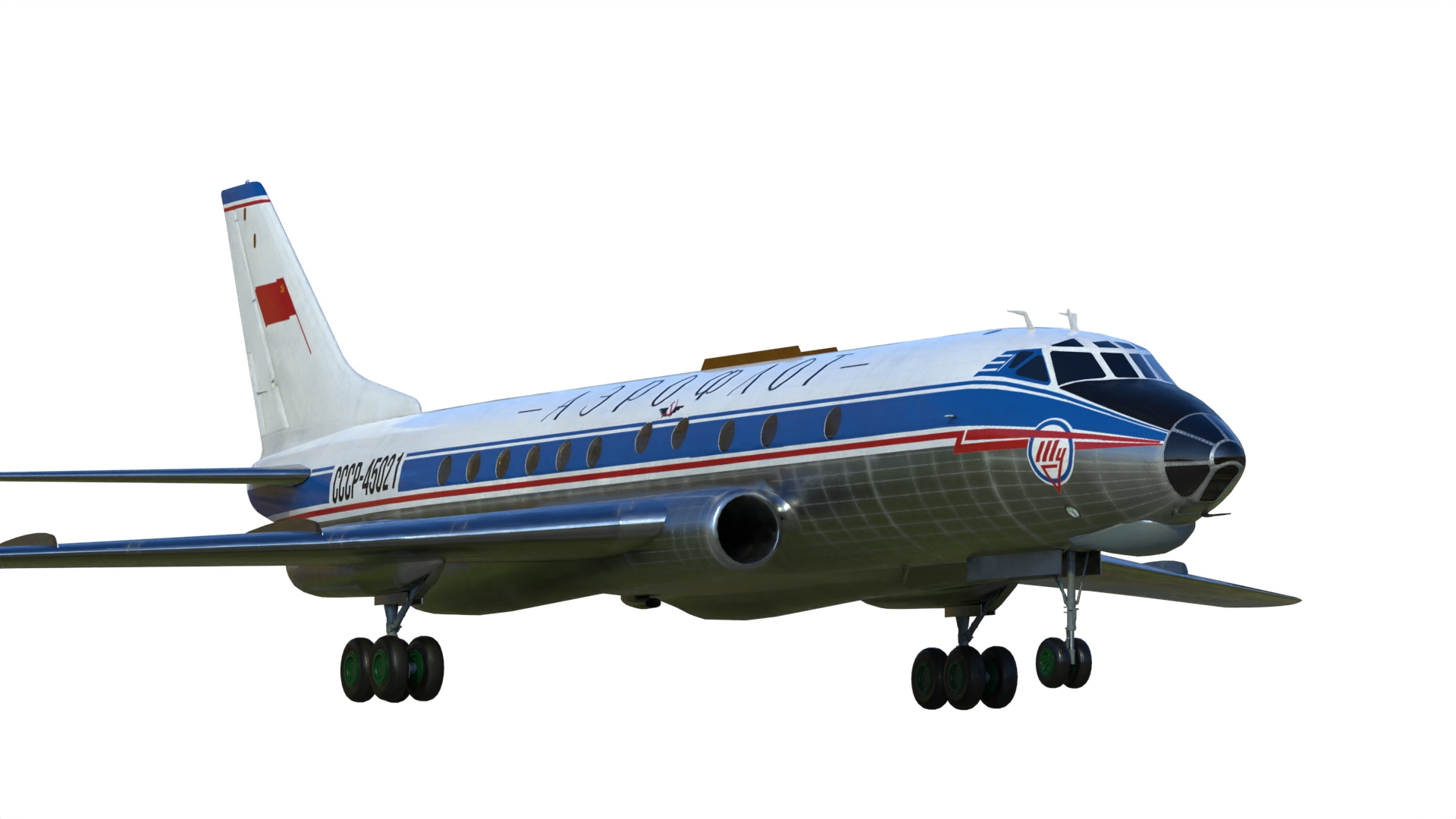 美品‼️ヘルパ　ロシア旅客機Ilyushin やTupolev 5機セット herpa wings 1/500 (ダイキャスト製) Tu-154M ロシア航空 政府