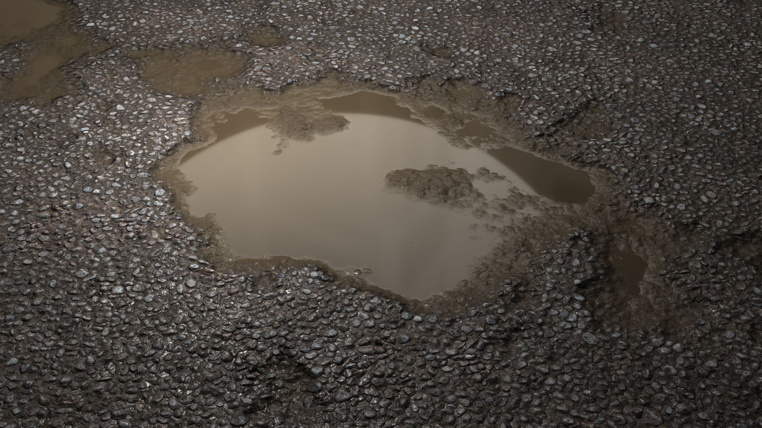 Media 1 for listing Flooded Asphalt 8K PBR Texture