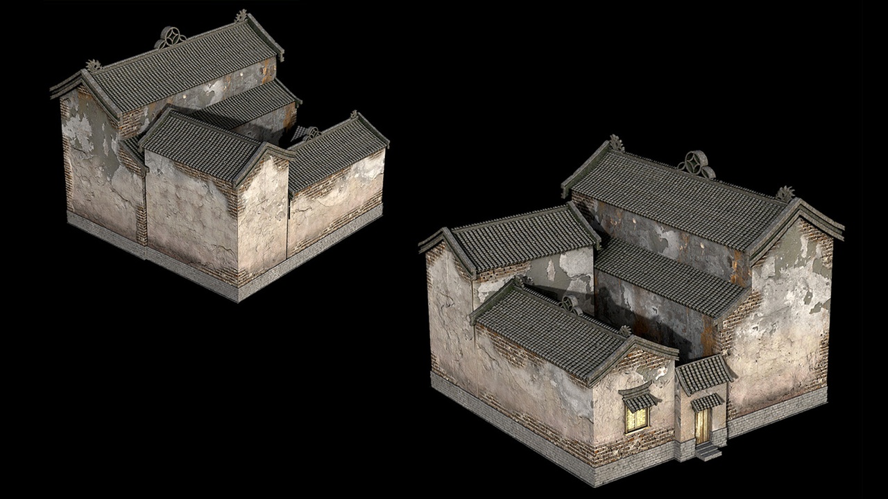 Media 1 for listing Chinese building brick wall broken