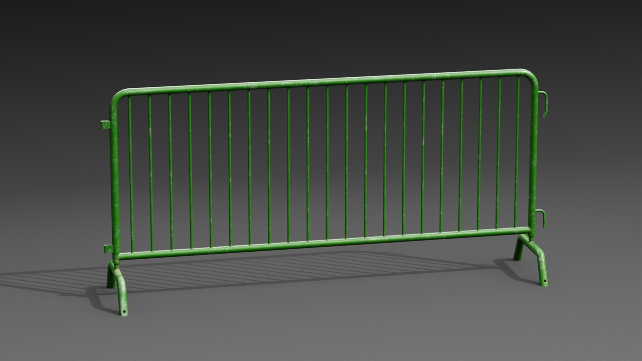 Media 1 for listing Steel Barrier PBR Game-Ready Low-poly