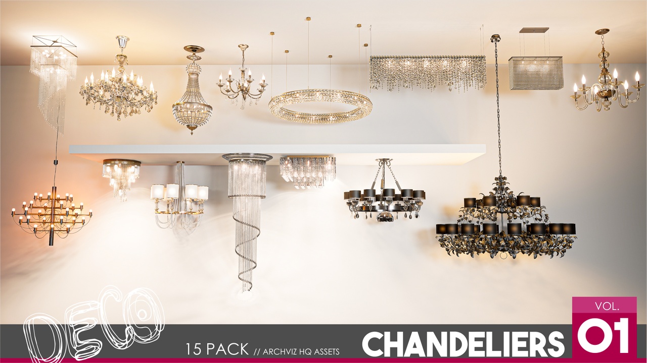 Chandeliers 1 제품 등록을 위한 미디어 1개