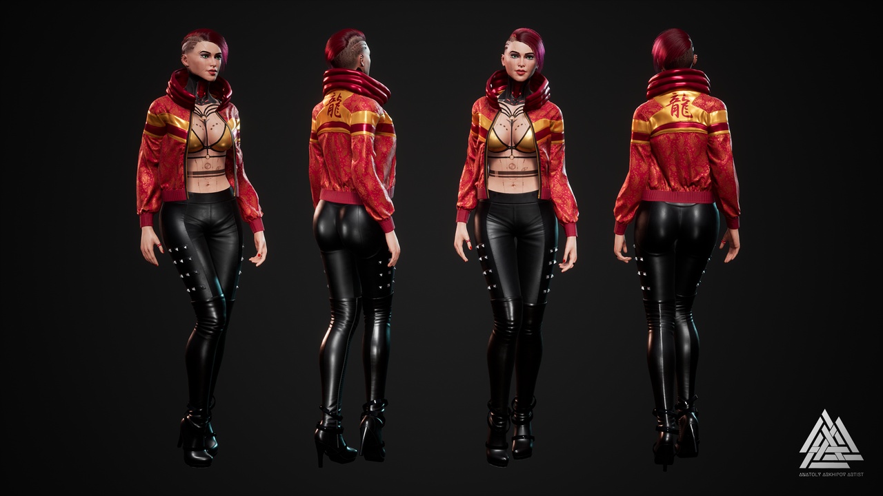 Media 1 for listing Cyberpunk fashion series - Girl01