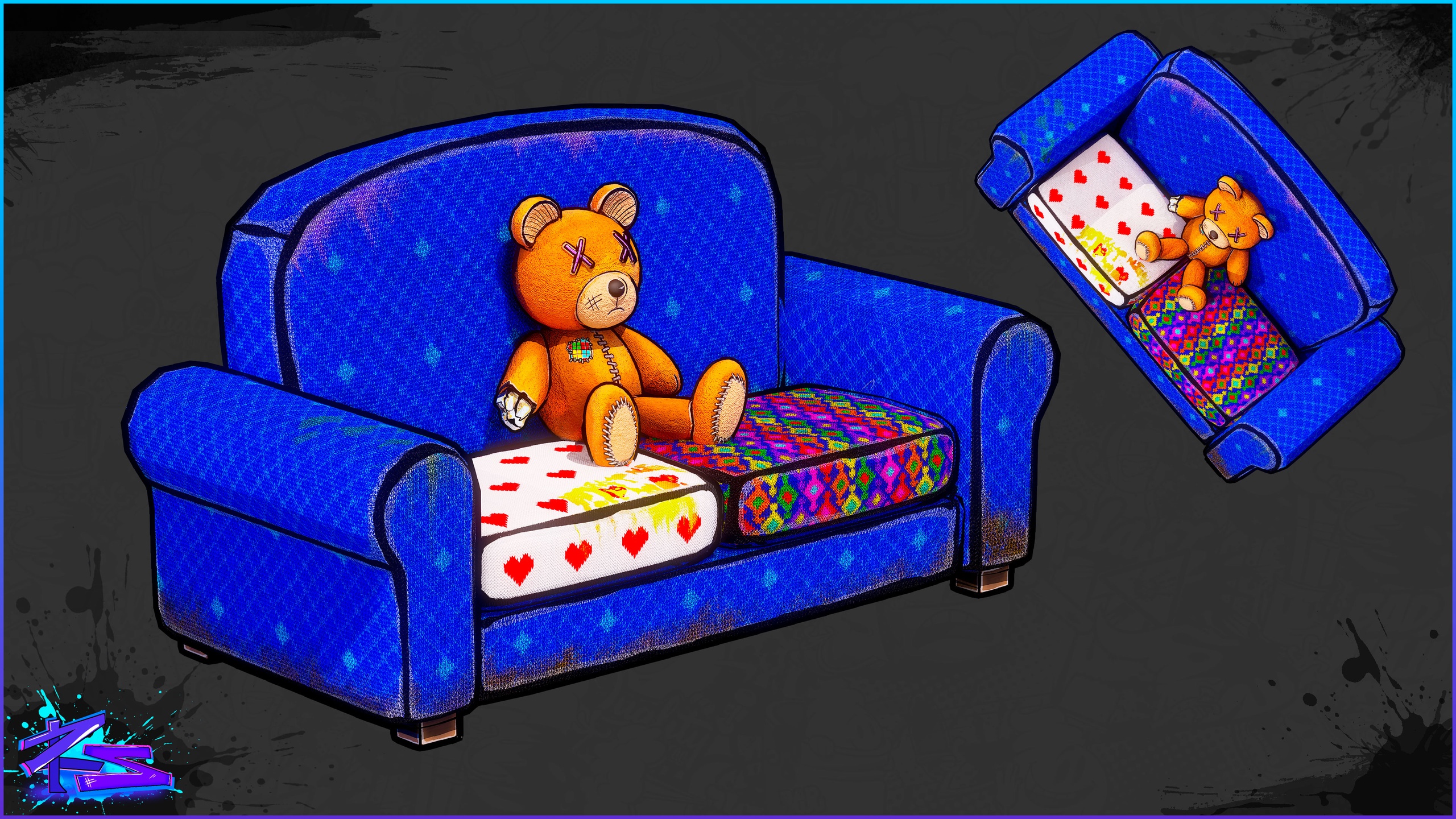 Media 1 for listing Stylized Sofa