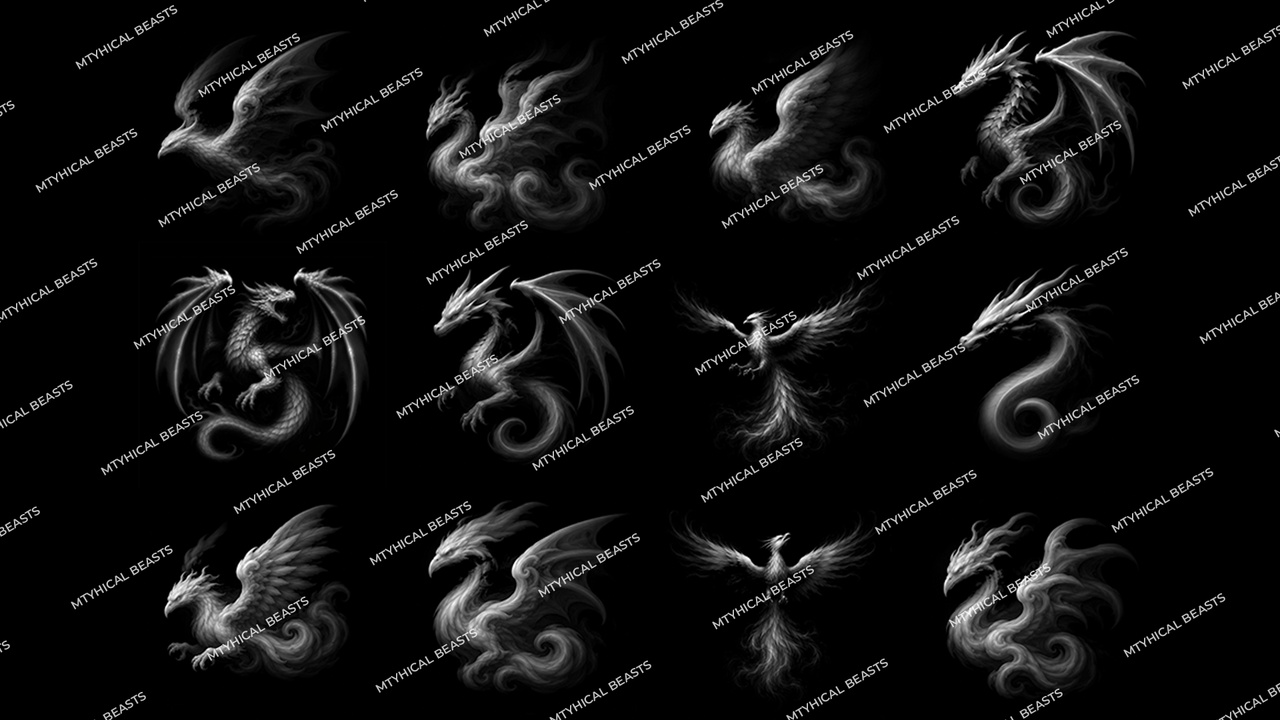 Media 1 for listing Mythical Beasts Alpha Pack Vol.01 | 30 Premium 4K ZBrush Creature Alphas