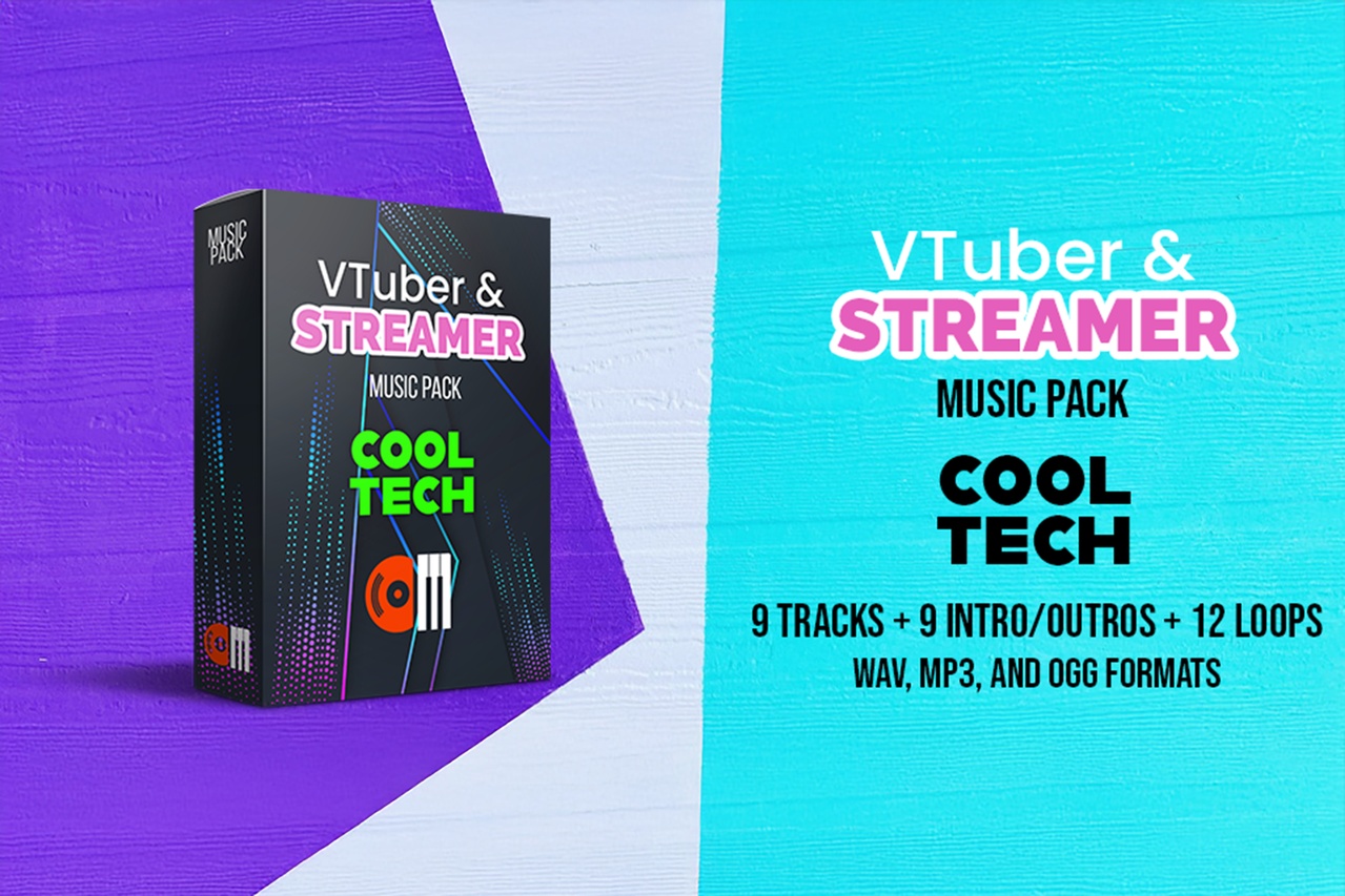 Media 1 for listing VTuber & Streamer Music Pack - Cool Tech