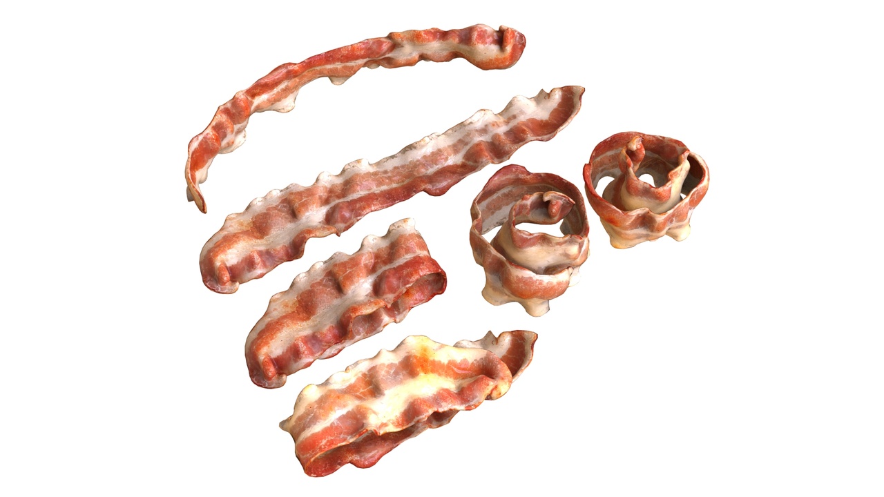 Media 1 for listing Fried bacon slice