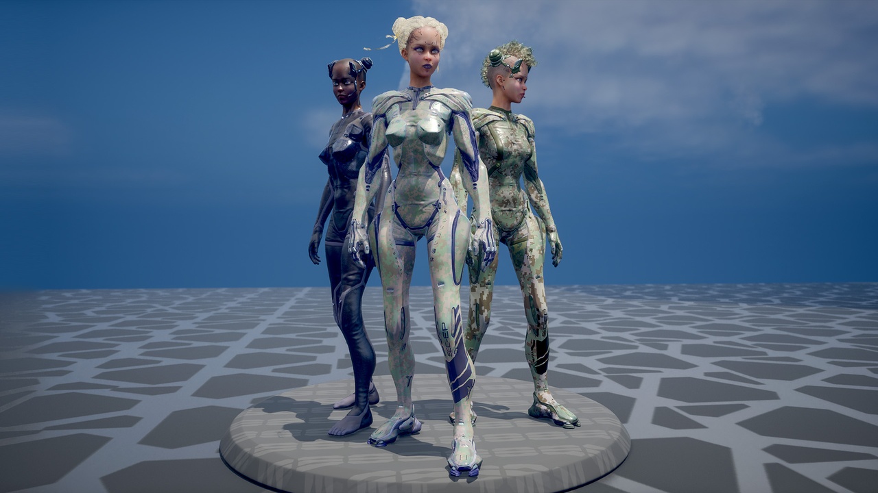 Media 1 for listing Cyber Female Soldier