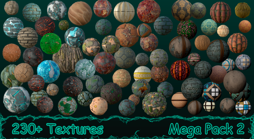 [232] Mega Pack Textures 2 | Fab