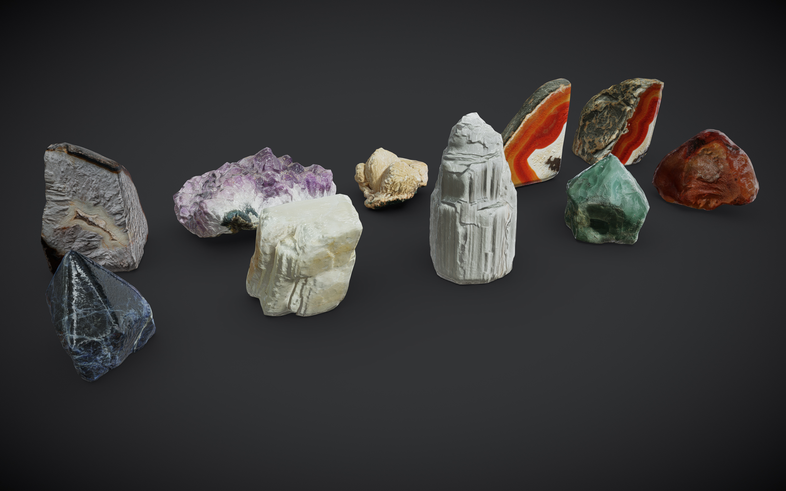 Polymerized Rocks Crystal Pack | Fab