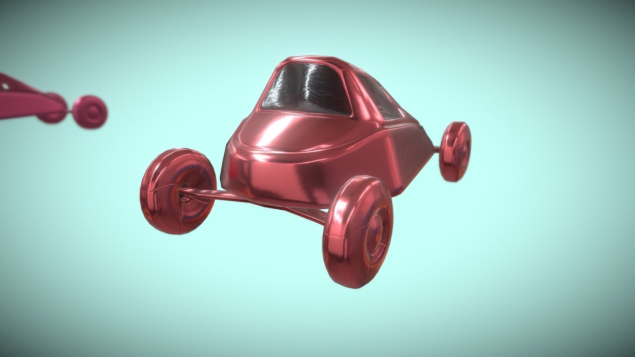 Media 1 for listing Simple Vintage Cartoon Car many PBR