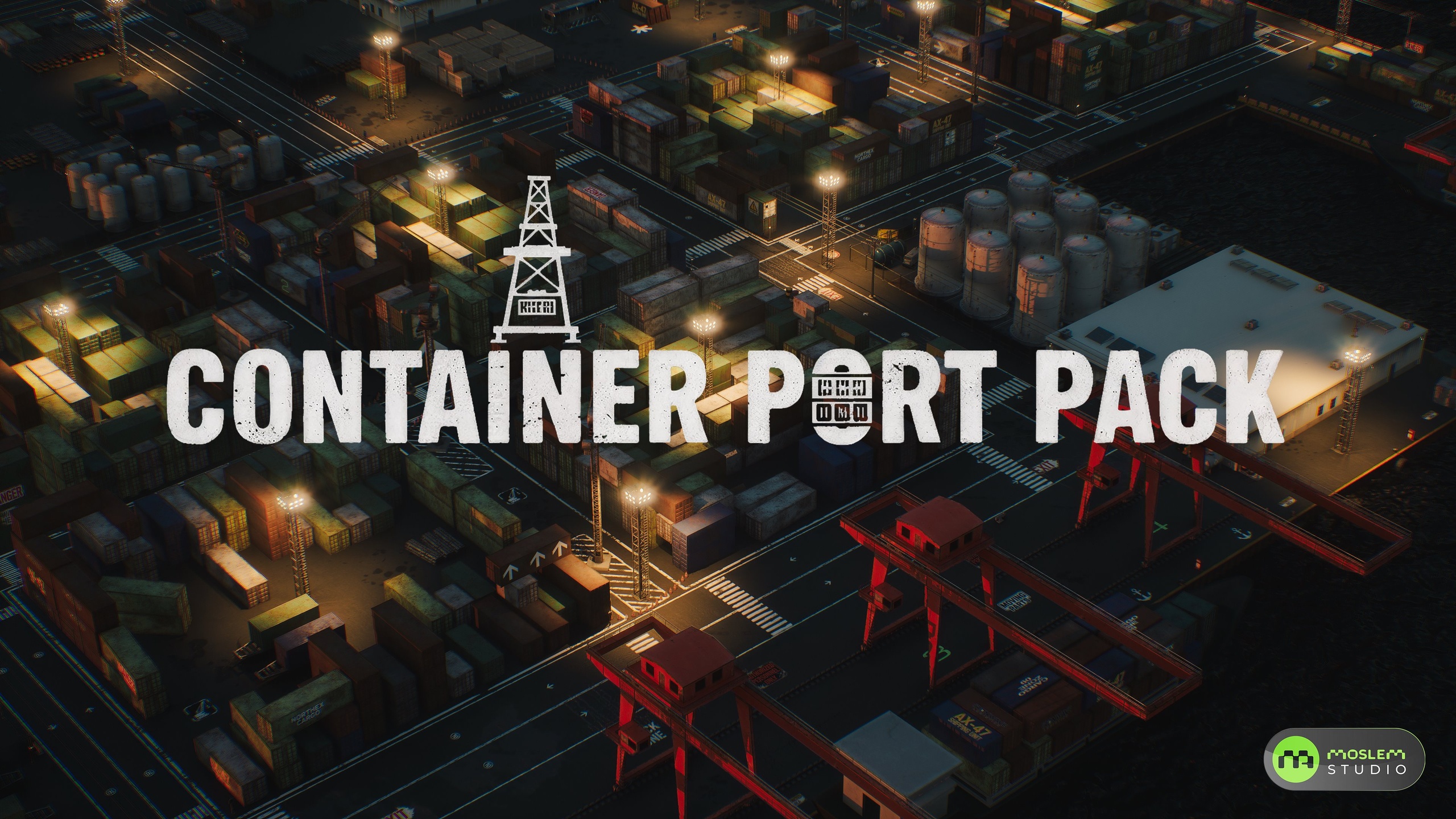 Media 1 for listing Realistic Modular Container Port Environment