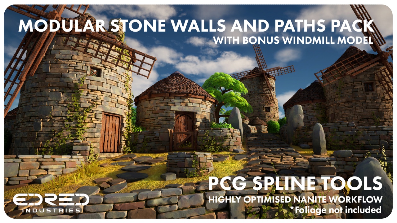 Media 1 for listing Modular Stone Walls and Paths Pack