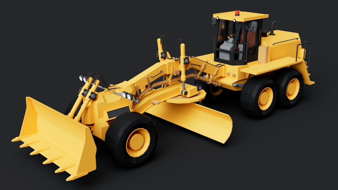 Media 1 for listing Motor Grader Heavy Machinery Construction Vehicle
