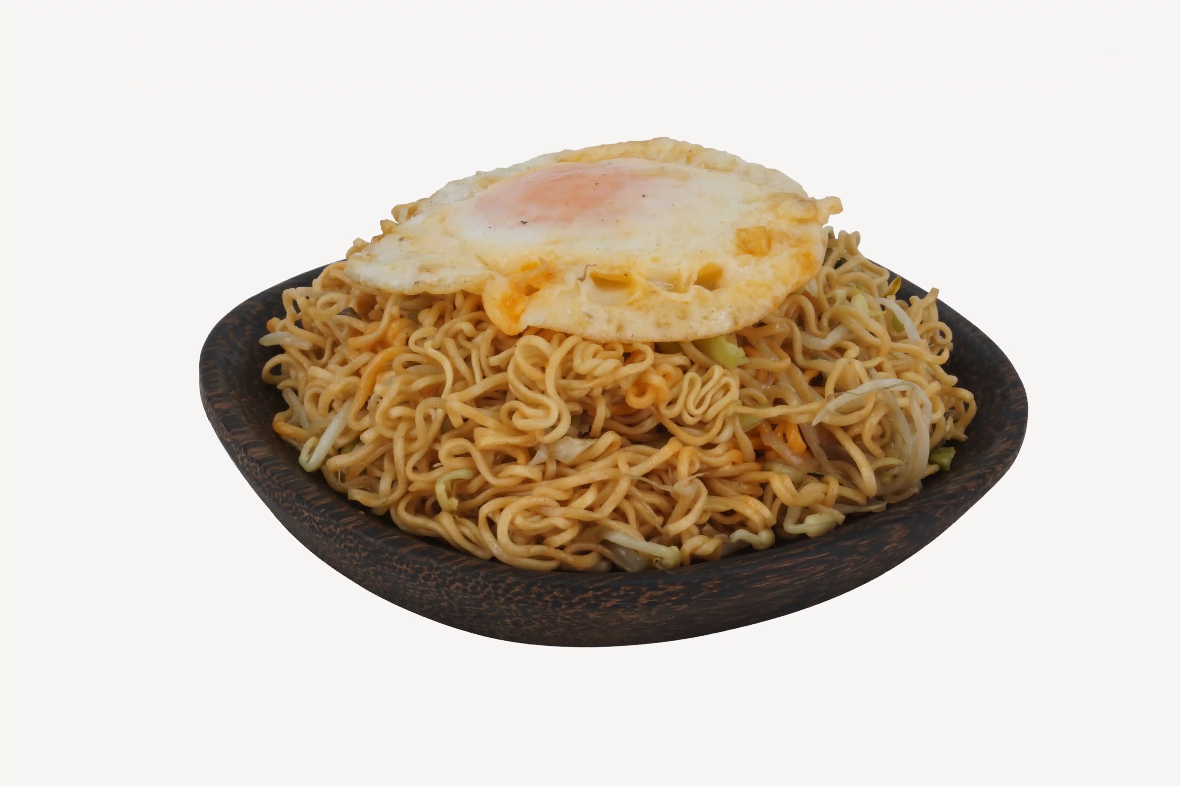 Pong Tea Stir-fried Instant Noodles with Fried Egg (Mi Chha Pong Tea) | Fab