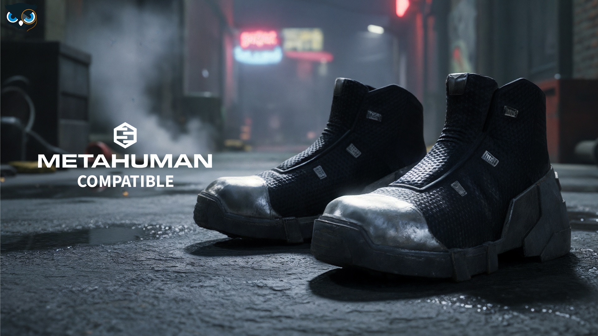 Media 1 for listing SciFi Tactical Boots with Reinforced Plating MetaHuman Compatible