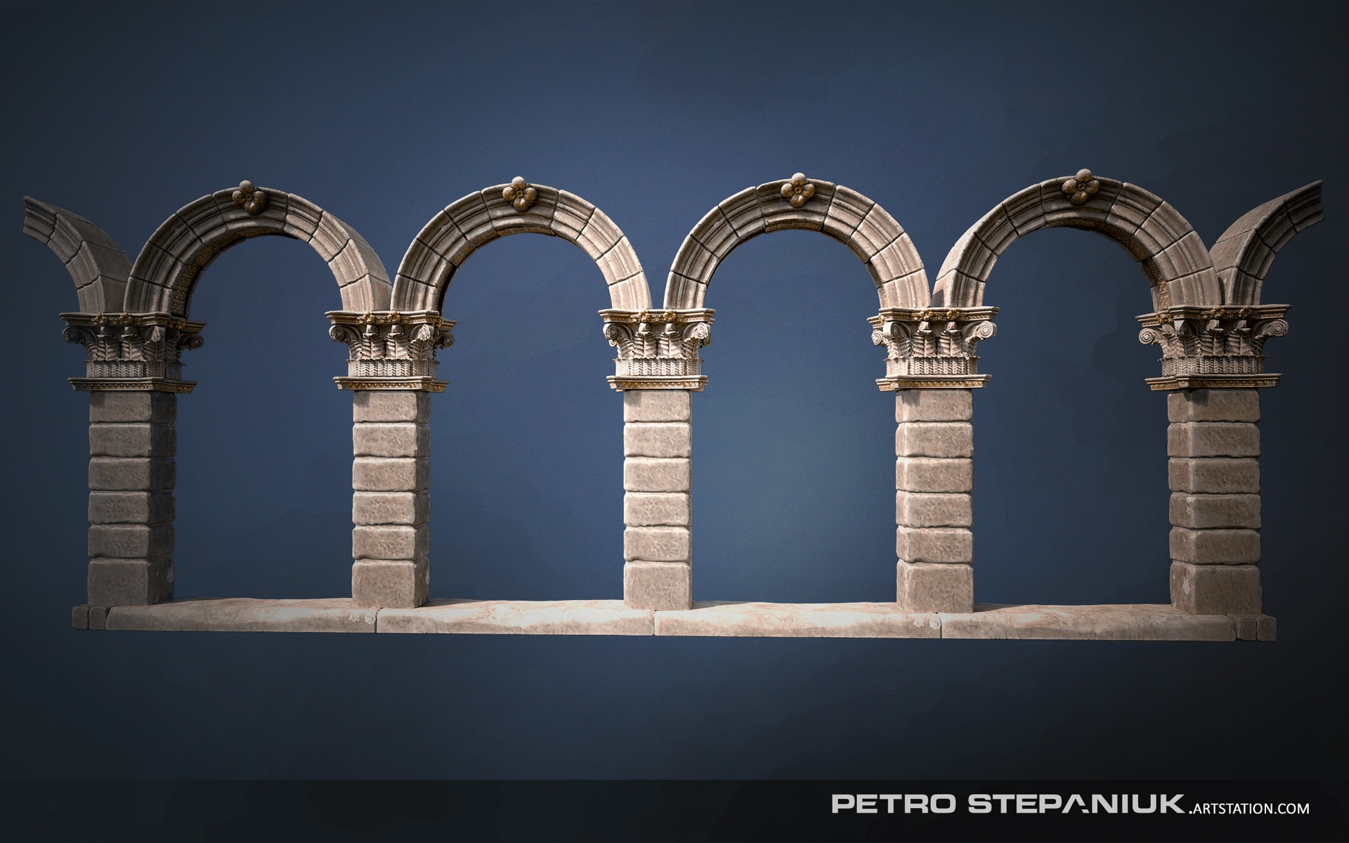 Media 1 for listing Ancient Arches | 3D Environment Prop