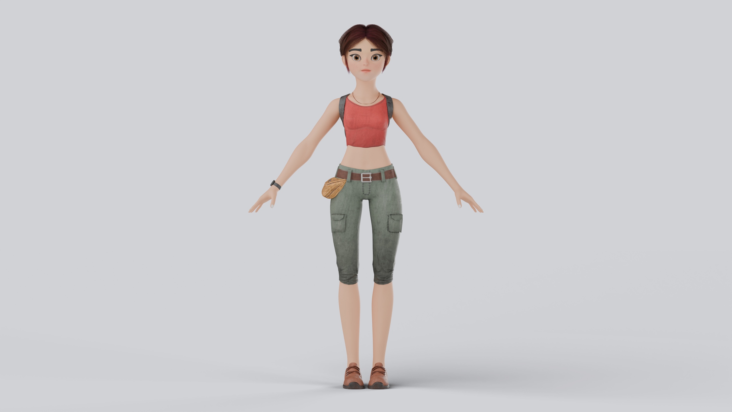 Media 1 for listing Adventure Character Fully Rigged Game Ready Animation Ready