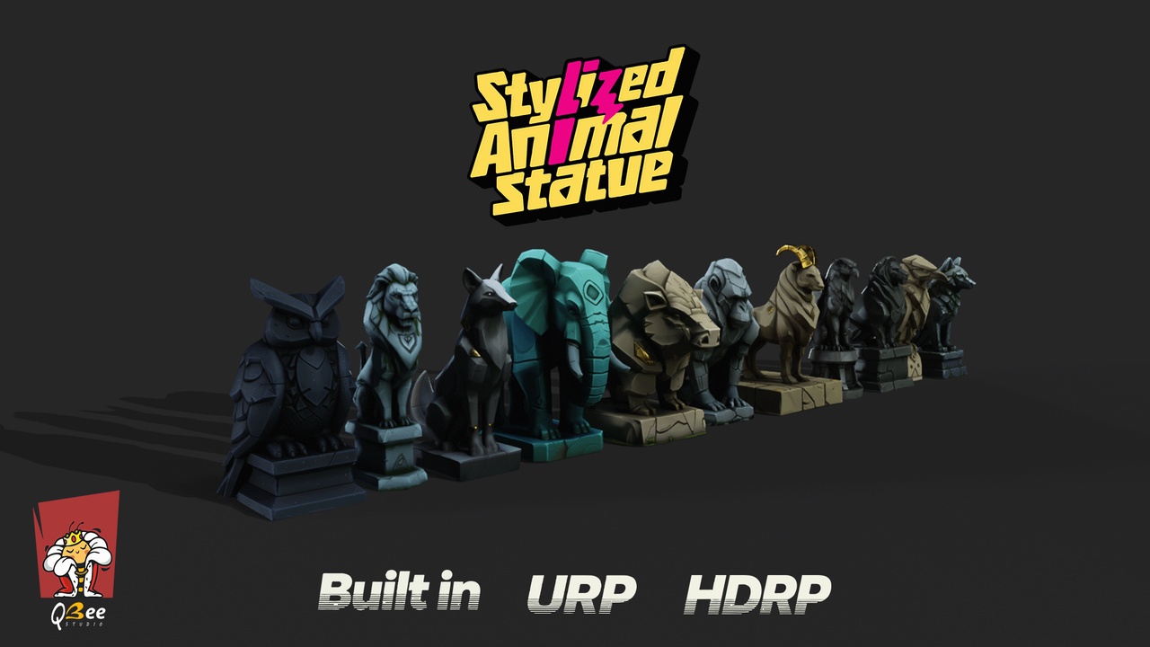 Media 1 for listing Stylized Animal Statue Pack